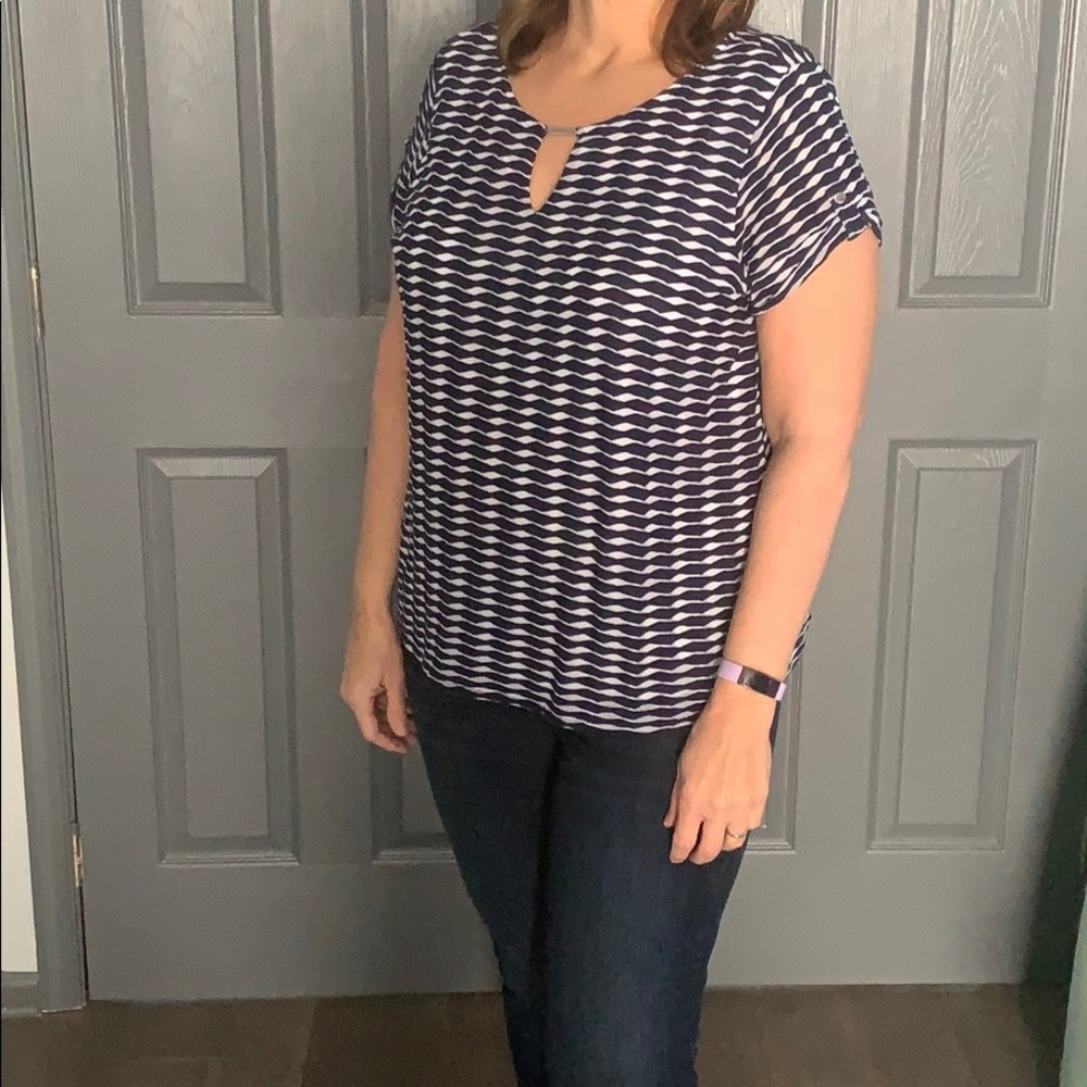 Dana Buchman Short Sleeve Blouse